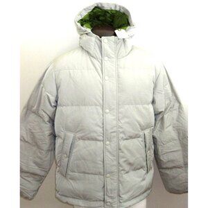 OOBE Brand Men's Kinsley Goose Down Hooded Jacket Belay Light Beige NWT